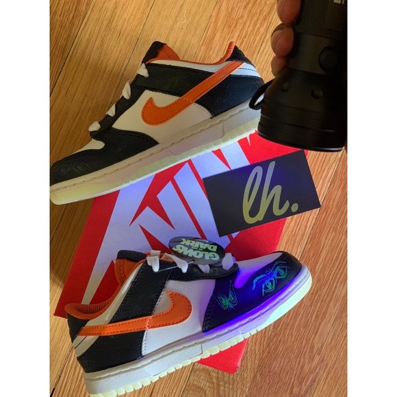 Size 10c Nike Dunk Low  PRM "Halloween" DM0717-100 - Picture 6 of 7